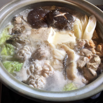 冬の贅沢目白押し！！【三陸痛風鍋と冬の味覚堪能コース】地酒付き飲み放題2時間