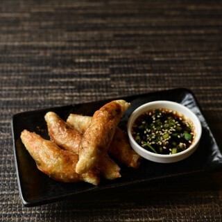 Chicken skin dumplings