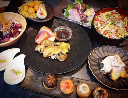 ≪150分飲み放題付≫【和風ゆかりコース】6000円(8品)