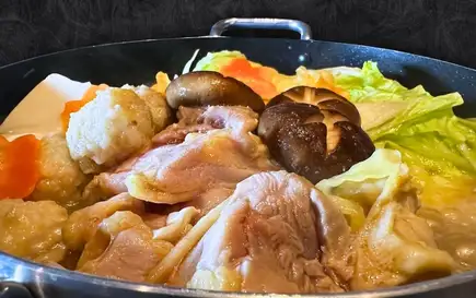 【忘年会】土・日・祝昼限定!(2h飲み放題付き)昼白湯鍋コース ¥3,500