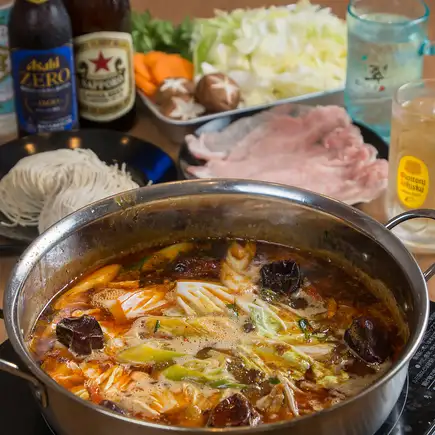 【〆ラーメンまで楽しめる♪】火鍋コース　4,000円(税込)～