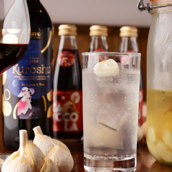 【2H飲み放題】6,000円メインがガーリックサーロインステーキ♪乾杯スパークリング付コース♪
