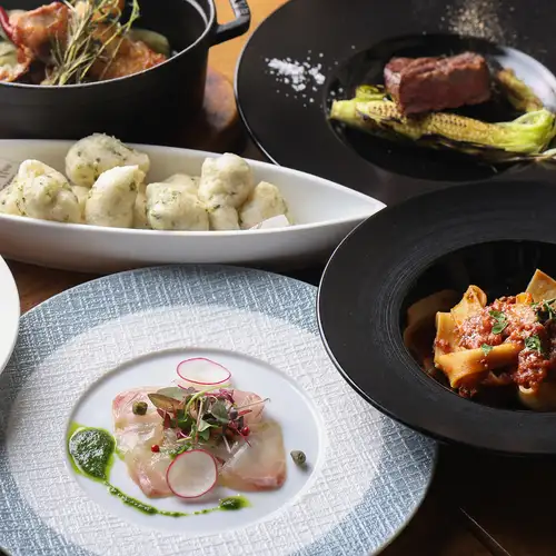 【北海道産食材使用の美味しいメニューの数々】