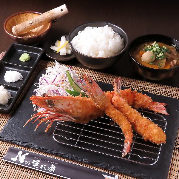 各種海老フライを食べ比べ◎[海老食べ比べ定食」