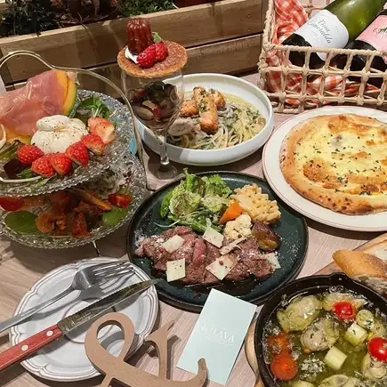 【女子会コース☆】生樽スパークリングが飲める飲み放題付き♪デザート含め全6品！4500円(税込)
