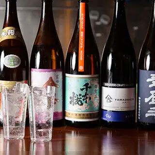 料理に合わせ厳選したこだわりの焼酎！女性に人気の果実酒も◎