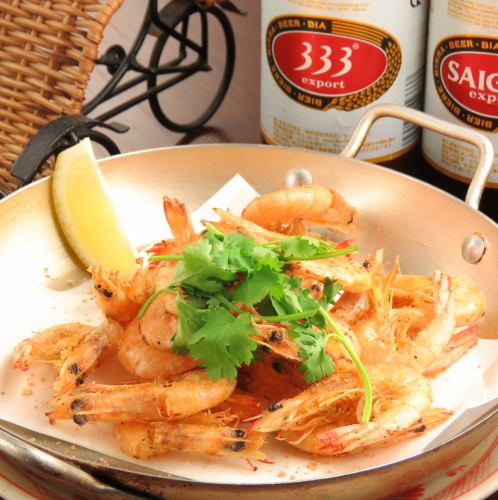 Deep-fried shiba shrimp