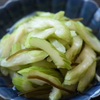Lightly pickled homemade celery