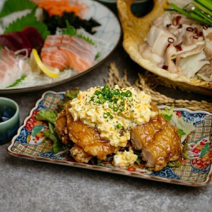 [Miyazaki Course] Local Chicken! Nanban! The Vitality of Southern Kyushu <2.5 hours all-you-can-drink included> 3980 yen