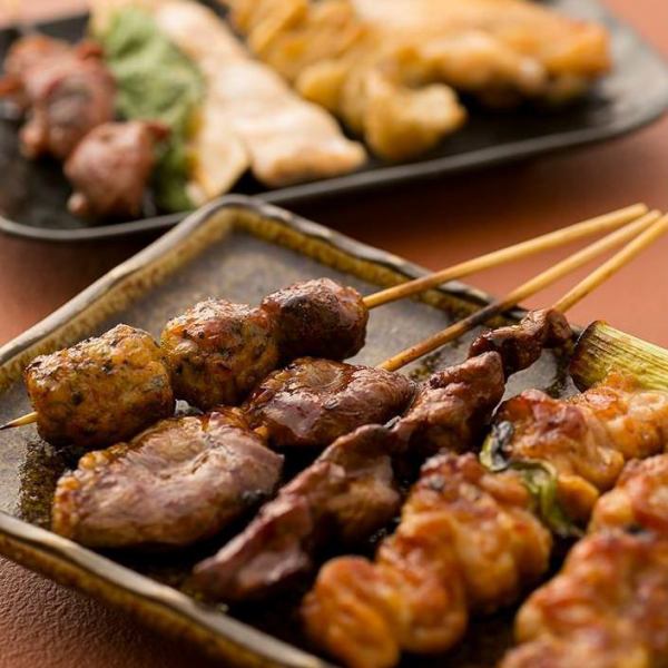 焼鳥130円～■1本1本丹誠込めた手打ち!創業時から変わらぬ味を守り続け炭火でじっくり丁寧に焼き上げます◎