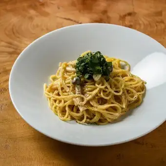 Perilla leaf and mentaiko cream