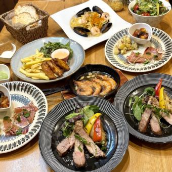 ◆山形豚グリル肩ロースステーキコース◆4,000円 (税込)
