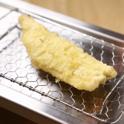 Domestic conger eel tempura