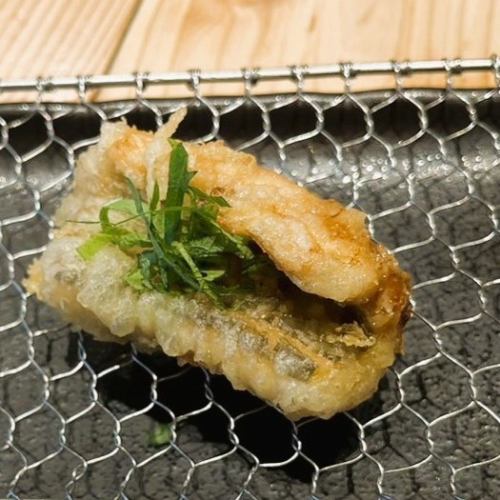 Thick! 1 piece of white conger eel tempura (plum shiso)