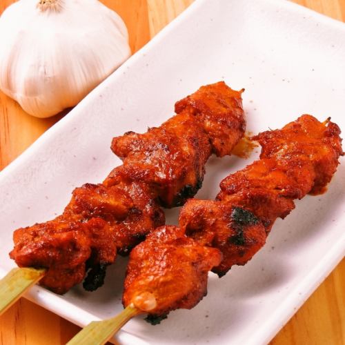 chicken hot garlic skewers