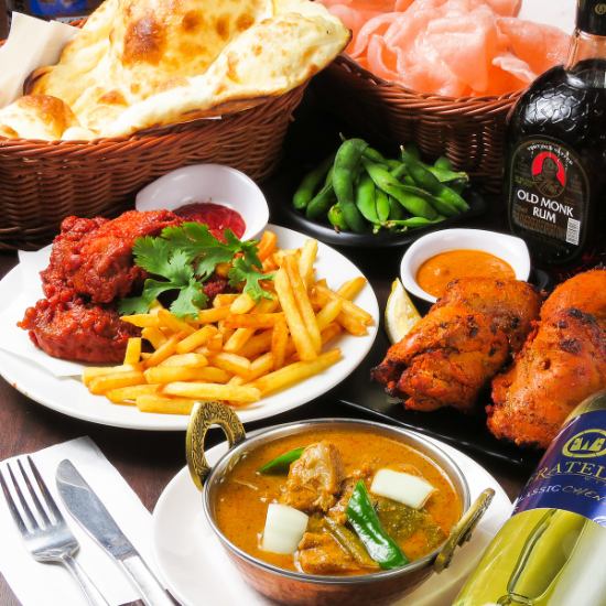 【ネパール料理】チキンやスパイシーなカレーで楽しい宴会を♪