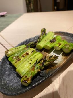 Asparagus skewers from Saga prefecture