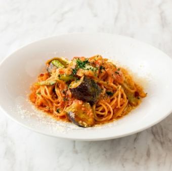 ナスのアマトリチャーナ