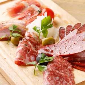 Assorted ham and salami from around the world