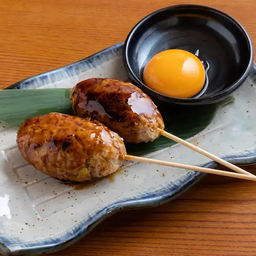 【焼き鳥】月見つくね串/明太つくね串/炙りチーズつくね串/おろしポン酢つくね串