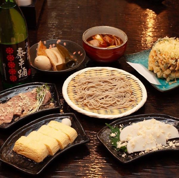 打ちたての十割舞そばと一品料理。お酒も充実◎