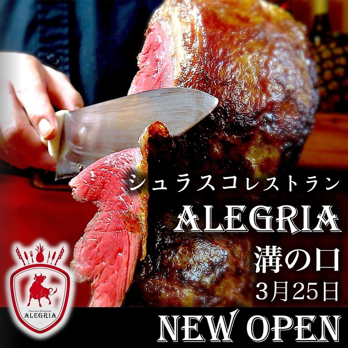 [GRAND OPEN] Churrasco & Beer Restaurant Alegria Mizonokuchi