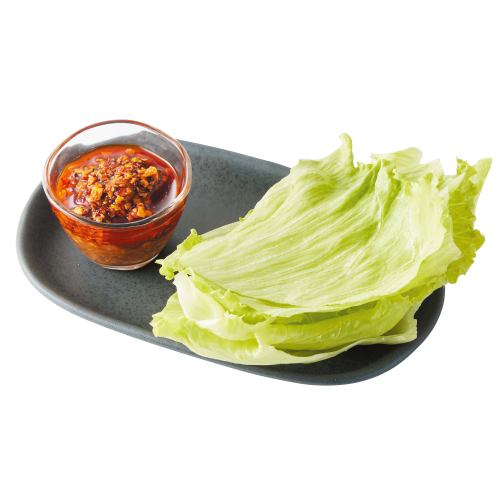 Spicy meat miso lettuce