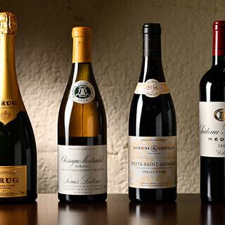 おまかせグラスワインコース3種類　4000円→3500円(税込)