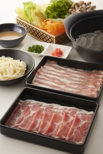 [All-you-can-eat lunch] Pork shabu course