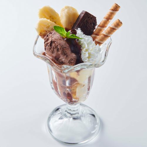 Chocolate banana parfait