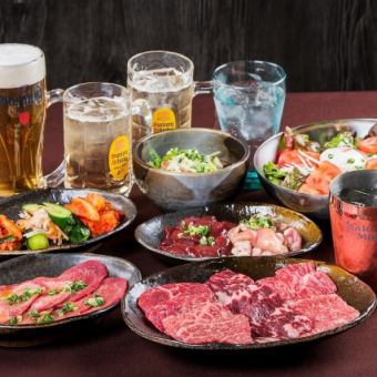 [Great Value!] Shinkuto Course (includes all-you-can-drink) including two types of A5-ranked Wagyu beef