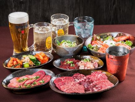 [Great Value!] Shinkuto Course (includes all-you-can-drink) including two types of A5-ranked Wagyu beef