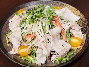 Miyaji pork sesame dressing salad