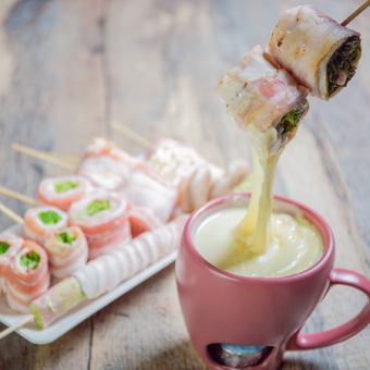 ◆Enjoy a course including Mami specialties "meat sushi", "vegetable rolls", "yakitori" and more♪ All 12 dishes 3200 yen ⇒ 2200 yen