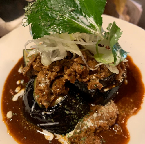 鸡肉味噌酱茄子饭