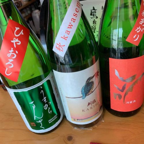 精心挑选与“Yukitori-ya Yu”菜肴相配的“日本酒★”