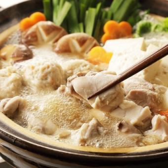 【2時間飲み放題付】学生限定◎自家製手羽先＆鶏塩ちゃんこ鍋コース◎【全7品/3500円→2500円】