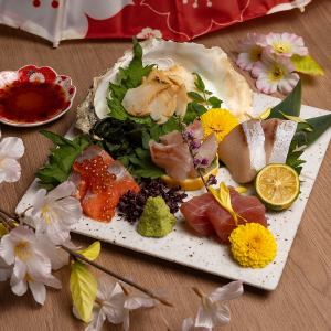 Assortment of 5 Kinds of Sashimi