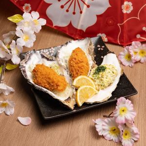 Fried Sanriku oysters with homemade Japanese tartar sauce
