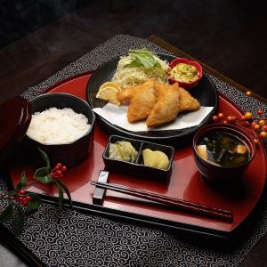 Fried white fish set meal