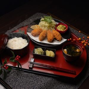 Sanriku fried oysters set meal