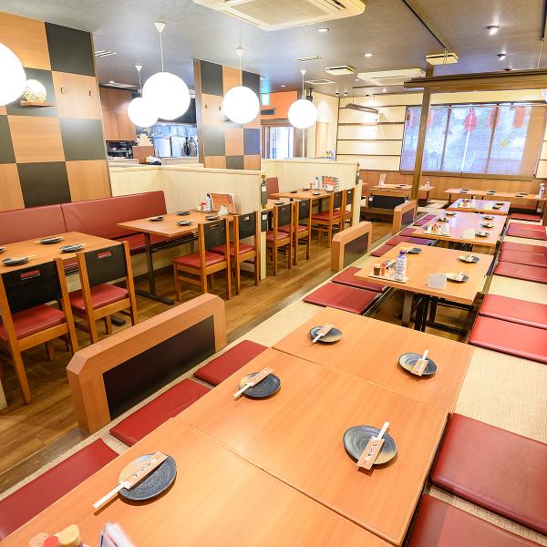 [2-minute walk from Hirano Station! Free parking available] For lunch, returning to work, dining with families with children ... Active in a wide range of scenes! Station Chika, 4 free parking lots in front of the store make it easy to use ◎
