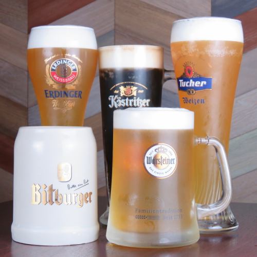 Authentic German barrel draft beer!