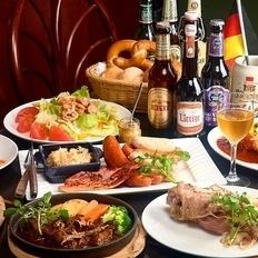 ☆Luxurious Year-End Party Plan [Special Year-End Party Course] 2 hours of all-you-can-drink ◇ Eisbein and 3 types of German beer