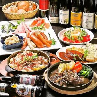 ★暑さ克服【残暑払いドイツコース・2時間飲み放題付】夏 『ドイツの冷たい食事』※金曜不可