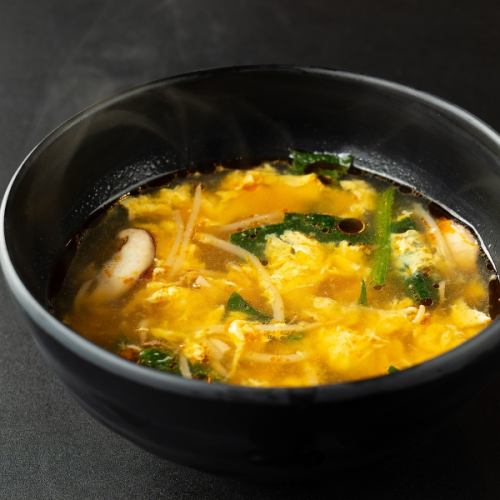 ふわふわ玉子スープ