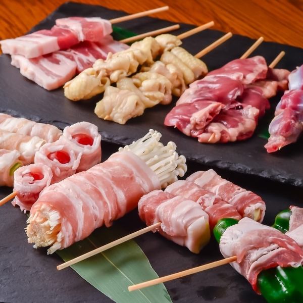 [Our top pick!] Vegetable skewers & charcoal grilled