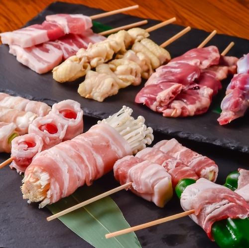 [Our top pick!] Vegetable skewers & charcoal grilled