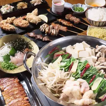 【환송 영회! 모으는 냄비 코스】 회와 구이 모듬, 오고리 포 등 전 10 품! 120 분 음료 무제한 포함!