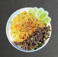 高菜漬けと牛肉のチャーハン